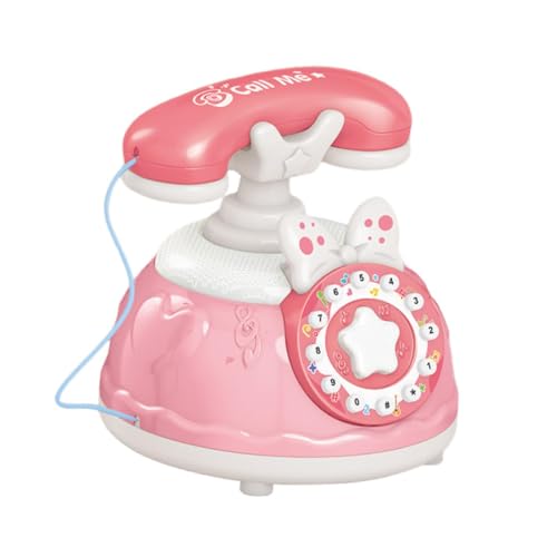 F Fityle Interaktives Babytelefon, Spielzeugtelefon für Kinder, Geschenk mit Licht und Ton, Kinderspielzeug, Babytelefon, Spielzeug, Prinzessinnentelefon für, Rosa F Fityle Interaktives Babytelefon, Spielzeugtelefon für Kinder, Geschenk mit Licht und Ton, Kinderspielzeug, Babytelefon, Spielzeug, Prinzessinnentelefon für, Rosa von F Fityle