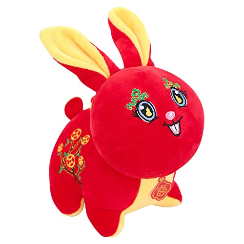 F Fityle Kaninchen Jahr Puppe kurzes Plüschtier für Familie Freunde Urlaub Festival Dekor weich berührend Geschenk langlebig, 20 cm F Fityle Kaninchen Jahr Puppe kurzes Plüschtier für Familie Freunde Urlaub Festival Dekor weich berührend Geschenk langlebig, 20 cm von F Fityle