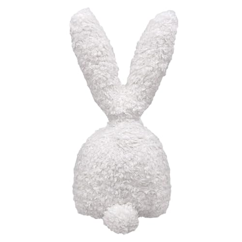 F Fityle Kaninchen Stofftier Osterhase Plüschtier Osterdekorationen Kissen Plüschpuppe für Wohnzimmer Mädchen Jungen Stühle Schlafzimmer, Weiß von F Fityle