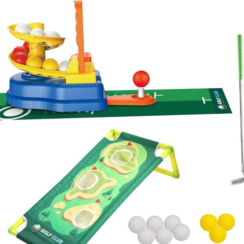 F Fityle Kids Golf Club Set, Indoor Outdoor, Training aktives Trainingsspielzeug Sportspielzeug für 3 4 5 Jahre alte Kleinkinder Geburtstagsgeschenke, Style B F Fityle Kids Golf Club Set, Indoor Outdoor, Training aktives Trainingsspielzeug Sportspielzeug für 3 4 5 Jahre alte Kleinkinder Geburtstagsgeschenke, Style B von F Fityle
