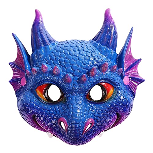F Fityle Kinder 3D-Drachenmasken für fantasievolle Abenteuer, Violett F Fityle Kinder 3D-Drachenmasken für fantasievolle Abenteuer, Violett von F Fityle