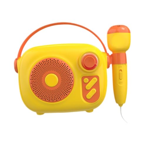 F Fityle Kinder-Karaoke-Maschine, tragbarer Lautsprecher, leichtes Musikspielzeug, Kinder-Musik-Player-Spielzeug mit Mikrofon für Jungen und Mädchen, F Fityle Kinder-Karaoke-Maschine, tragbarer Lautsprecher, leichtes Musikspielzeug, Kinder-Musik-Player-Spielzeug mit Mikrofon für Jungen und Mädchen, von F Fityle