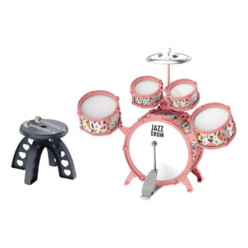 F Fityle Kinder Trommel Set Musik Spielzeug Frühes Lernen Musik Aufklärung mit Trommelstock für Geburtstagsgeschenk Party Konzert Kinder Vorschule, Rosa F Fityle Kinder Trommel Set Musik Spielzeug Frühes Lernen Musik Aufklärung mit Trommelstock für Geburtstagsgeschenk Party Konzert Kinder Vorschule, Rosa von F Fityle