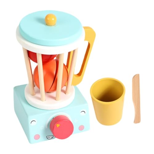 F Fityle Kinderküchen-Spielset, Kinderspielküche, Vorschule, frühes Lernen, Holzsimulation, Jungen und Mädchen, pädagogisches Rollenspiel-Geschenk, Entsafter von F Fityle