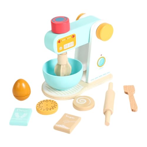 F Fityle Kinderküchen-Spielset, Kinderspielküche, Vorschule, frühes Lernen, Holzsimulation, Jungen und Mädchen, pädagogisches Rollenspiel-Geschenk, Mixer von F Fityle