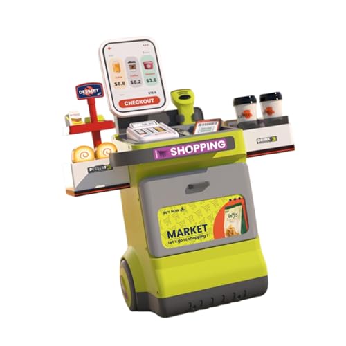 F Fityle Kinderspielset mit Registrierkasse, Supermarkt und Lebensmittelspiel für Kinder ab 3 Jahren, Grün F Fityle Kinderspielset mit Registrierkasse, Supermarkt und Lebensmittelspiel für Kinder ab 3 Jahren, Grün von F Fityle