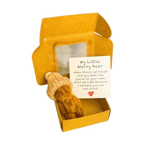 F Fityle Kleiner Plüschbär, Stofftier, handgemachtes Geschenk, süßes Mini-Plüschtier, weich, kuschelig, zum Valentinstag, Geburtstag, Kaffee F Fityle Kleiner Plüschbär, Stofftier, handgemachtes Geschenk, süßes Mini-Plüschtier, weich, kuschelig, zum Valentinstag, Geburtstag, Kaffee von F Fityle
