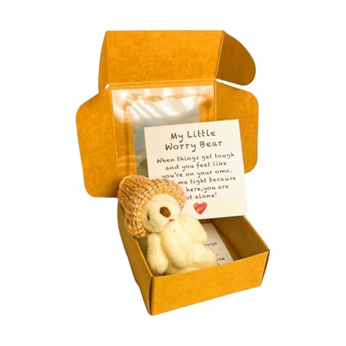 F Fityle Kleiner Plüschbär, Stofftier, handgemachtes Geschenk, süßes Mini-Plüschtier, weich, kuschelig, zum Valentinstag, Geburtstag, Weiß F Fityle Kleiner Plüschbär, Stofftier, handgemachtes Geschenk, süßes Mini-Plüschtier, weich, kuschelig, zum Valentinstag, Geburtstag, Weiß von F Fityle