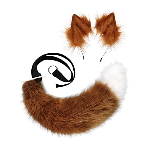 F Fityle Kunstpelz-, Stirnband, leicht zu tragen, bequem, pelzige Clip- für Erwachsene, Cosplay-Set, Kostümzubehör, Verkleidung, Halloween, Braun weiß F Fityle Kunstpelz-, Stirnband, leicht zu tragen, bequem, pelzige Clip- für Erwachsene, Cosplay-Set, Kostümzubehör, Verkleidung, Halloween, Braun weiß von F Fityle