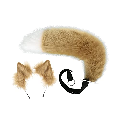 F Fityle Kunstpelz-, Stirnband, leicht zu tragen, bequem, pelzige Clip- für Erwachsene, Cosplay-Set, Kostümzubehör, Verkleidung, Halloween, Kamelweiß F Fityle Kunstpelz-, Stirnband, leicht zu tragen, bequem, pelzige Clip- für Erwachsene, Cosplay-Set, Kostümzubehör, Verkleidung, Halloween, Kamelweiß von F Fityle
