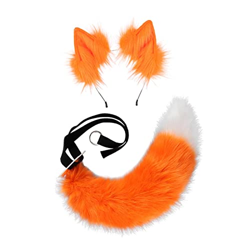 F Fityle Kunstpelz-, Stirnband, leicht zu tragen, bequem, pelzige Clip- für Erwachsene, Cosplay-Set, Kostümzubehör, Verkleidung, Halloween, Orange Weiß F Fityle Kunstpelz-, Stirnband, leicht zu tragen, bequem, pelzige Clip- für Erwachsene, Cosplay-Set, Kostümzubehör, Verkleidung, Halloween, Orange Weiß von F Fityle