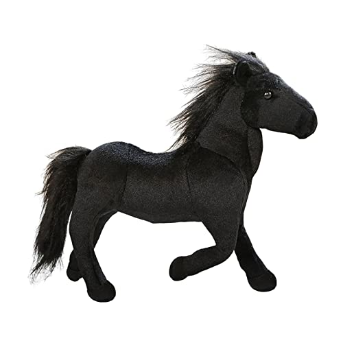F Fityle Kuscheltier Pferd Bequeme weiche Stoffpuppe Dekoratives schönes Kissen Kissen Plüschtier für Kindergeburtstagsgeschenk, Schwarz F Fityle Kuscheltier Pferd Bequeme weiche Stoffpuppe Dekoratives schönes Kissen Kissen Plüschtier für Kindergeburtstagsgeschenk, Schwarz von F Fityle