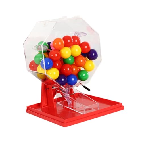 F Fityle Lotto -Ballmaschine, Game Cage und Balls Geschenknummer Picker Lottery Machine Bingo -Maschine für Party, Spielabend, Barbeque, Spieler, Mehrfarbbälle F Fityle Lotto -Ballmaschine, Game Cage und Balls Geschenknummer Picker Lottery Machine Bingo -Maschine für Party, Spielabend, Barbeque, Spieler, Mehrfarbbälle von F Fityle