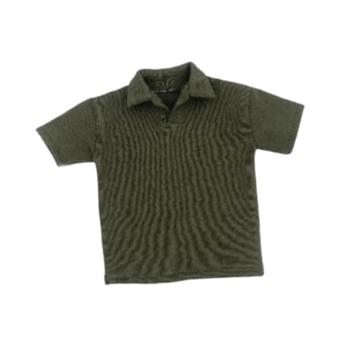 F Fityle Männliches Revers-T-Shirt im Maßstab 1:6, handgefertigte Puppenkleidung, 1:6 männliches Figur-Revers-T-Shirt, für 12-Zoll-Figuren, Tiefgrün F Fityle Männliches Revers-T-Shirt im Maßstab 1:6, handgefertigte Puppenkleidung, 1:6 männliches Figur-Revers-T-Shirt, für 12-Zoll-Figuren, Tiefgrün von F Fityle