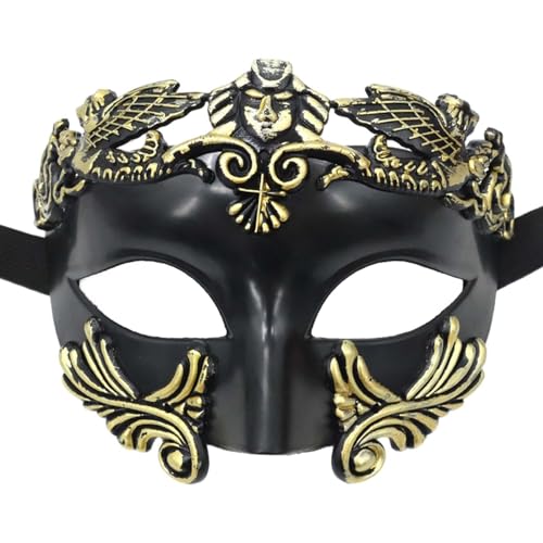 F Fityle Maskerade-Maske, Requisiten, Cosplay, dekorative Männer, Karneval-Maske, Oper, halbe Gesichtsmaske für Nachtclub, Geburtstag, Kostüm, Urlaub, B von F Fityle