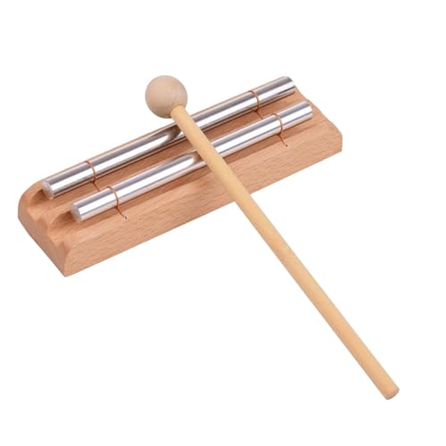 F Fityle Meditation Chimes Hand Chime Tabletop Musical Spielzeug Holz Windglock , 2 Ton von F Fityle