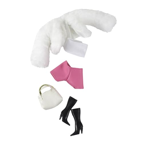 F Fityle Mini-Kleidungsset für Puppen im Maßstab 1:6. Machen Sie Ihre eigenen Puppen, Koordinationszubehör, Modepaket, Kostüm für BJD, Weiß von F Fityle