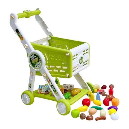 F Fityle Mini-Supermarkt-Einkaufswagen, Einkaufswagen-Spielzeug mit 30 Früchten, kreatives Spielzeug, multifunktionales Rollenspiel für Mädchen und Jungen F Fityle Mini-Supermarkt-Einkaufswagen, Einkaufswagen-Spielzeug mit 30 Früchten, kreatives Spielzeug, multifunktionales Rollenspiel für Mädchen und Jungen von F Fityle
