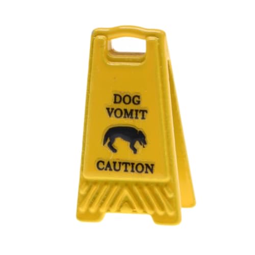 F Fityle Miniaturwarnschild Puppenhauszubehör Metall 1/12 Skala Gelb Mini Warnschild Puppenhaus Dekor für DIY Fairy Garden, Hund Erbrochenes F Fityle Miniaturwarnschild Puppenhauszubehör Metall 1/12 Skala Gelb Mini Warnschild Puppenhaus Dekor für DIY Fairy Garden, Hund Erbrochenes von F Fityle