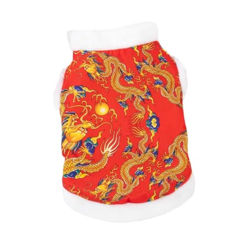 F Fityle Neujahrs-Hundekostüm, Winter-Haustierkleidung, Weste, süße Haustier-Traditionsweste, Haustier-Pulloverjacke für Urlaub, Mottoparty F Fityle Neujahrs-Hundekostüm, Winter-Haustierkleidung, Weste, süße Haustier-Traditionsweste, Haustier-Pulloverjacke für Urlaub, Mottoparty von F Fityle