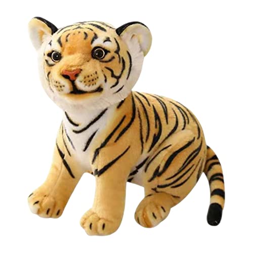 F Fityle Niedliche kuschelig SpielzeugSpielzeugpuppe Dekoration Wald Wildtier Stofftier Spielzeug für Weihnachten Geschenk, Gelb 23cm von F Fityle
