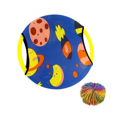 F Fityle Paddle Catching Bälle Spiel, Partyvorräte, Outdoor -Spiele, farbenfrohe Eltern -Kind -Interaktionsspiele, Aktivitätsspielzeug für Kinder Erwachsene, Blau von F Fityle