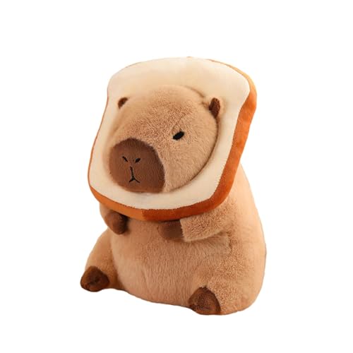 F Fityle Plüsch-Capybara-Stofftier, Wohnzimmerdekoration, begleitendes Schlafspielzeug für Kinder, Kinder, Erwachsene, Teenager, Jungen und Mädchen, Brot 30cm von F Fityle