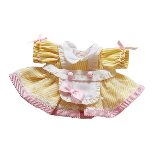 F Fityle Plüsch Puppe Prinzessin Kleid Girl Doll Kleidung Model Accessoires Bildung für kleine Mädchen Kostüme Machen Ihre eigenen Puppen, Gelb von F Fityle