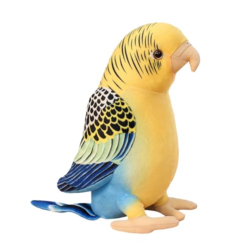 F Fityle Plüsch-Wellensittich-Puppe, Stofftier, Spielzeug, 26 cm, dekoratives Plüsch-Stofftier, Papagei-Puppe für Erwachsene, Geschenke für F Fityle Plüsch-Wellensittich-Puppe, Stofftier, Spielzeug, 26 cm, dekoratives Plüsch-Stofftier, Papagei-Puppe für Erwachsene, Geschenke für von F Fityle