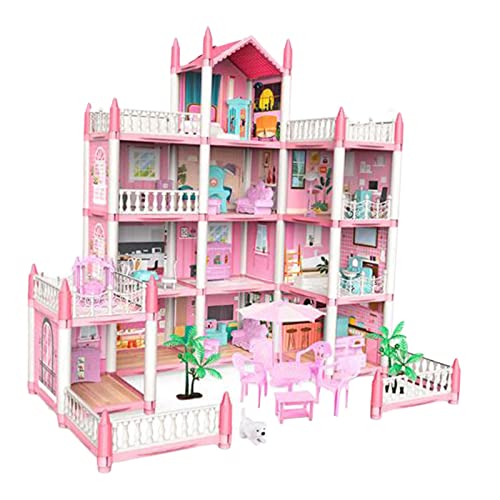 F Fityle Puppenhaus DIY Pretend Play Building Playset Spielzeug für Kinder, Stil A F Fityle Puppenhaus DIY Pretend Play Building Playset Spielzeug für Kinder, Stil A von F Fityle