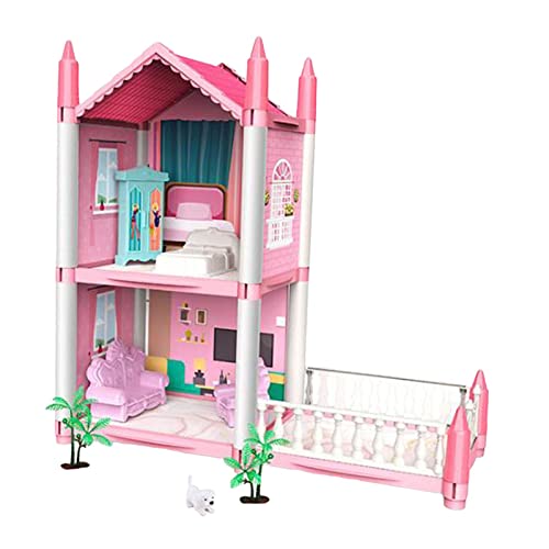F Fityle Puppenhaus DIY Pretend Play Building Playset Spielzeug für Kinder, Stil d F Fityle Puppenhaus DIY Pretend Play Building Playset Spielzeug für Kinder, Stil d von F Fityle