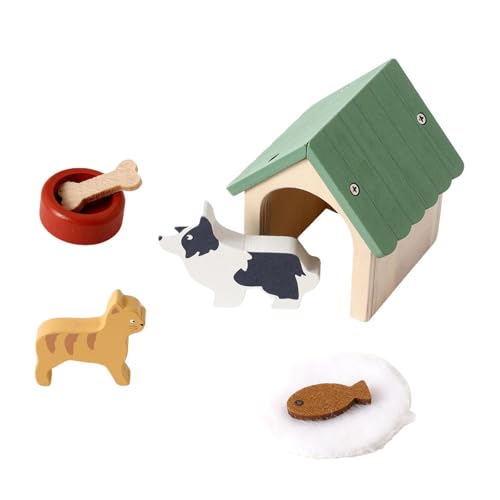 F Fityle Puppenhaus-Zubehör aus, Lernspielzeug, Sandtisch, tragbares Miniatur-Spielset mit Haustieren für ab 3 Jahren F Fityle Puppenhaus-Zubehör aus, Lernspielzeug, Sandtisch, tragbares Miniatur-Spielset mit Haustieren für ab 3 Jahren von F Fityle
