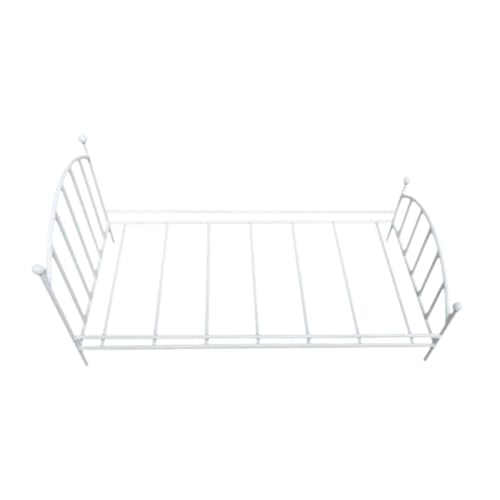 F Fityle Puppenhausmöbel, Mini-Bett, Einzelbett, DIY, Miniatur-Schlafzimmermöbel, Zubehör für Foto-Requisiten, Diorama-Zubehör von F Fityle