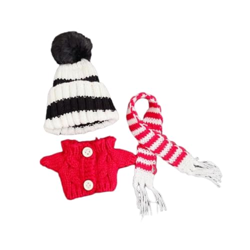 F Fityle Puppenkleidung Pullover Kostüme abnehmbare entzückende Mode für Kinder weich, Rot von F Fityle