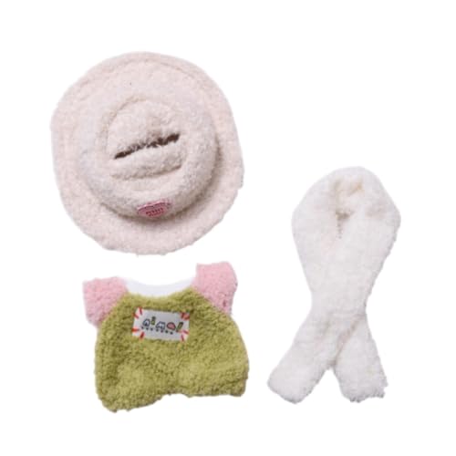 F Fityle Puppenoverall-Kostüm, einfach an- und auszuziehen, mit Schal, Puppenkleidung für 15–17 cm große Puppen, Neujahrsgeschenke, Grün mit Hut F Fityle Puppenoverall-Kostüm, einfach an- und auszuziehen, mit Schal, Puppenkleidung für 15–17 cm große Puppen, Neujahrsgeschenke, Grün mit Hut von F Fityle
