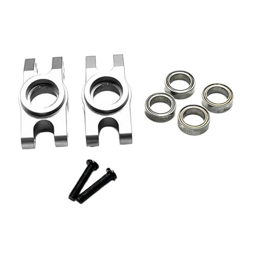 F Fityle RC -Auto hintere Rad Nabenträger Hinterradbecher Easy Installation H16 RC -Autoteile hintere Hubs für 16210 H16 RC -Autodarbild, Silber von F Fityle