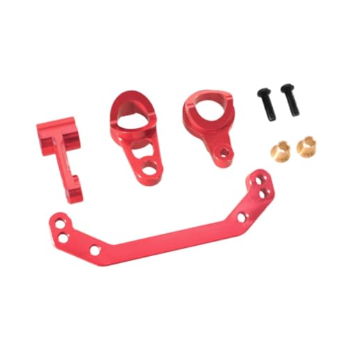 F Fityle RC-Autolenker-Baugruppe Fernbedienung Auto Teil Ersatzteile Upgrade Ersatz RC-Autozubehör für PTG-2R 1/10 RC-Auto, Rot von F Fityle
