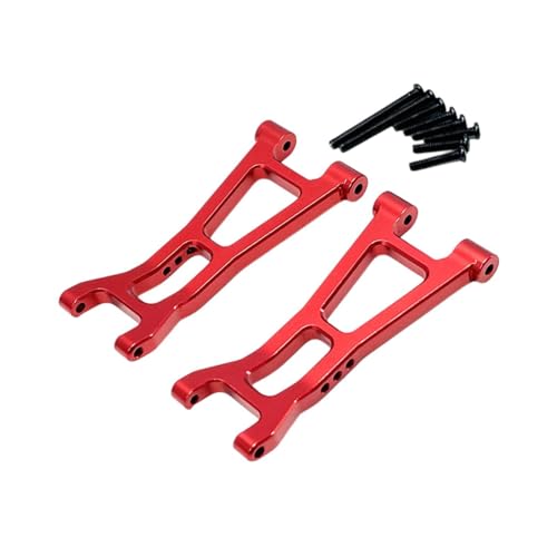 F Fityle RC Car Heck unteren Arm, Ersatzteile Einfache Installation RC Swing Arm Set Aluminium für 16207 16208 1:16 RC -Auto -Upgrade, Rot von F Fityle