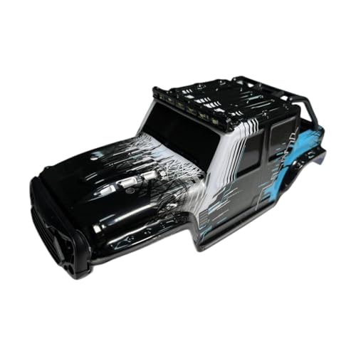 F Fityle RC Car Shell Canopy für 4WD -Modellauto -Auto -Hobby -Spielzeugfahrzeugzubehör Fernbedienungsfahrzeugabdeckung für 16101 16102p 16102, Schwarz Blau von F Fityle