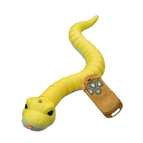 F Fityle RC Snack Spielzeug RC Realistisches Schlangenspielzeug S Krabbelspuren Wiederaufladbare realistische Tiere Elektrische Schlange, Gelb F Fityle RC Snack Spielzeug RC Realistisches Schlangenspielzeug S Krabbelspuren Wiederaufladbare realistische Tiere Elektrische Schlange, Gelb von F Fityle