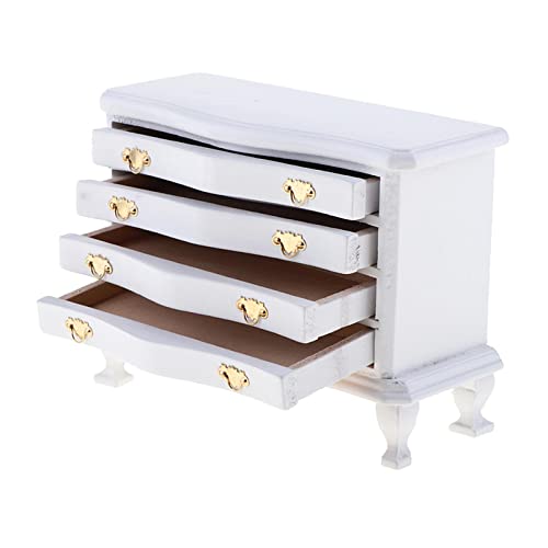 F Fityle Regal mit Behältern Schublade Möbel Wohnzimmer Schlafzimmer Puppenhaus;1/12 Puppenhaus Miniatur Wohnzimmer Schubladen Möbel Weiß, Weiß F Fityle Regal mit Behältern Schublade Möbel Wohnzimmer Schlafzimmer Puppenhaus;1/12 Puppenhaus Miniatur Wohnzimmer Schubladen Möbel Weiß, Weiß von F Fityle