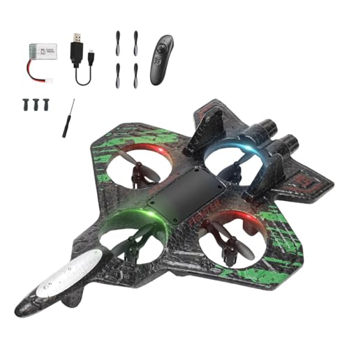 F Fityle Schaum-Fernbedienungsflugzeug RC-Flugzeug 4-Kanal für Kinder Jungen Wasserdicht -Rolle mit Licht Hobby Segelflugzeug Kampfmodell, GrÜn F Fityle Schaum-Fernbedienungsflugzeug RC-Flugzeug 4-Kanal für Kinder Jungen Wasserdicht -Rolle mit Licht Hobby Segelflugzeug Kampfmodell, GrÜn von F Fityle