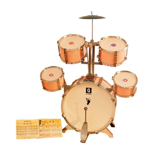 F Fityle -Schlagzeug-Set, Musikspielzeug-Set, leichtes Jazz-Schlagzeug für frühes Lernen, Musikinstrumente-Spielzeug für Bühnenauftritte von Kindern, Rosa F Fityle -Schlagzeug-Set, Musikspielzeug-Set, leichtes Jazz-Schlagzeug für frühes Lernen, Musikinstrumente-Spielzeug für Bühnenauftritte von Kindern, Rosa von F Fityle