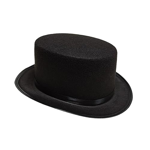 F Fityle Schwarzer Zylinder, formelle Kostümhüte, Vintage-Stil, Halloween-Zubehör, Kostümparty-Hüte, Fedora-Hut für Maskerade, Rollenspiele, Karneval, m F Fityle Schwarzer Zylinder, formelle Kostümhüte, Vintage-Stil, Halloween-Zubehör, Kostümparty-Hüte, Fedora-Hut für Maskerade, Rollenspiele, Karneval, m von F Fityle