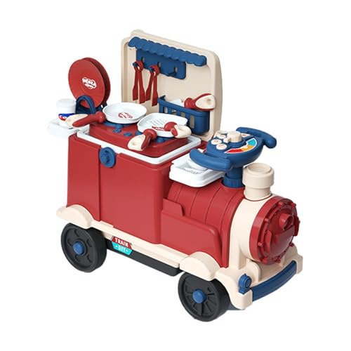 F Fityle Simulation Lenkrad-Fahrspielzeug, Baby-Spielzeug mit Fahrgeräuschen, Kleinkind-Auto-Lenkrad-Spielzeug für Kleinkinder, Thema Küche von F Fityle