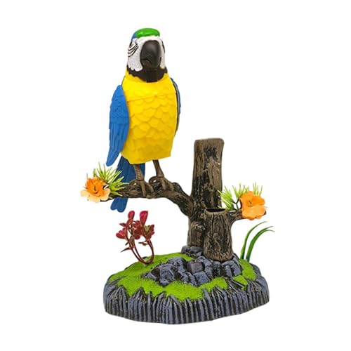F Fityle Simulation Vogel Spielzeugvögel Birdcage Toy Ornament Office Home Decor Chirping Electronic Tier Haustier für Kleinkinder Geschenk von F Fityle