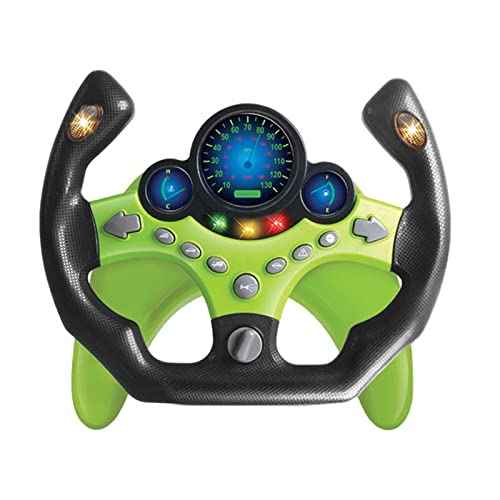 F Fityle Simulationsspielzeug für Kinder mit Lenkrad und Musik, Gruen F Fityle Simulationsspielzeug für Kinder mit Lenkrad und Musik, Gruen von F Fityle