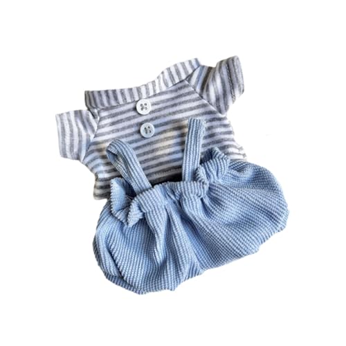 F Fityle Süße Weiche Dekorative Overalls für 8 Zoll Wunderschöne Puppenkleidung, Blau F Fityle Süße Weiche Dekorative Overalls für 8 Zoll Wunderschöne Puppenkleidung, Blau von F Fityle