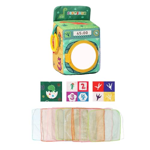 F Fityle Taschentuchbox für Kleinkinder mit 8 bunten Schals, weiches, kontrastreiches Babyspielzeug, sensorisches Spielzeug für Jungen und Mädchen, 1–2 Jahre von F Fityle