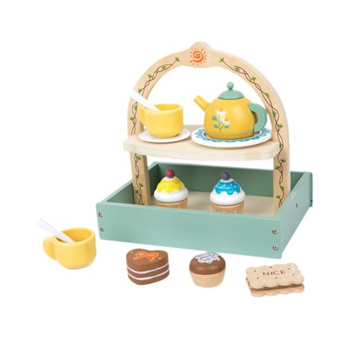 F Fityle Teeparty-Set aus Holz für kleine Mädchen, Spielküchenzubehör, Rollenspiele, kreatives Teeservice für Mädchen und Jungen im Alter von 3, 4 und 5 Jahren F Fityle Teeparty-Set aus Holz für kleine Mädchen, Spielküchenzubehör, Rollenspiele, kreatives Teeservice für Mädchen und Jungen im Alter von 3, 4 und 5 Jahren von F Fityle